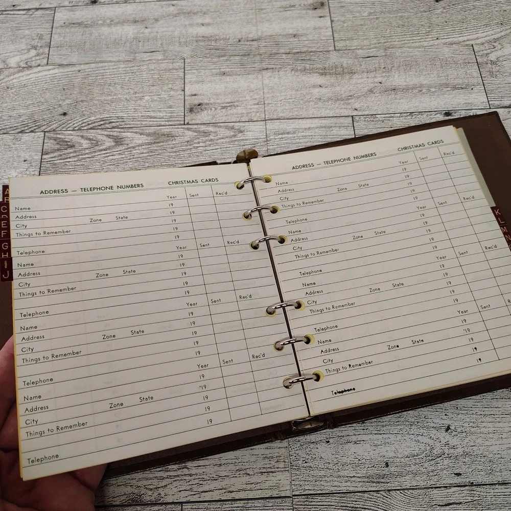 1961 Very Important Data Address Book‎ Telephone Number Organizer True Vintage